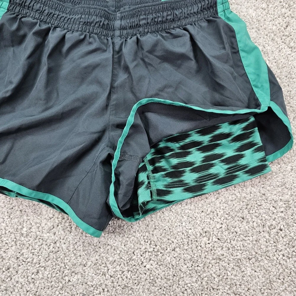 Nike Tempo Gray Teal Shorts with built In Spandex Size‎ Small